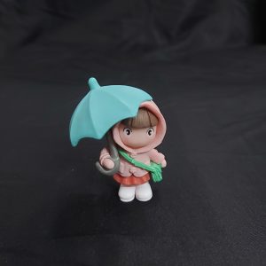 Phụ kiện trang trí tiểu cảnh: Mẫu cô bé cầm ô
